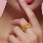 ⁦خاتم ذهب عيار 21 الوزن 3.38 جرام⁩ - الصورة ⁦2⁩