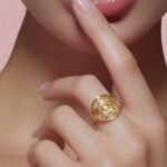 ⁦خاتم ذهب عيار 21 وزن 2.06 جرام لإطلالة أنثوية ناعمة ومميزة جدًا⁩ - الصورة ⁦2⁩
