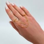 ⁦كف اوتار ذهب عيار 21 الوزن 1.69 جرام⁩ - الصورة ⁦2⁩