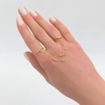 ⁦كف هيفاء ذهب عيار 21 الوزن 1.68 جرام⁩ - الصورة ⁦2⁩