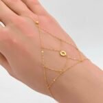 ⁦كف ذهب عيار 21  الوزن 1.01 جرام⁩ - الصورة ⁦3⁩