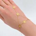 ⁦كف ذهب عيار 18 الوزن 0.96 جرام⁩ - الصورة ⁦3⁩