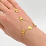 ⁦كف ذهب عيار 18 الوزن 0.98 جرام⁩ - الصورة ⁦2⁩