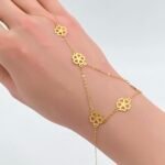 ⁦كف ذهب عيار 18 الوزن 1.03 جرام⁩ - الصورة ⁦3⁩