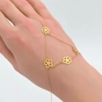 ⁦كف ذهب عيار 18 الوزن 0.92 جرام⁩ - الصورة ⁦3⁩