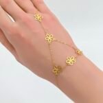 ⁦كف ذهب عيار 18 الوزن 0.98 جرام⁩ - الصورة ⁦3⁩