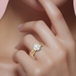 ⁦خاتم ذهب عيار 18 وزن 1.87 جرام تصميم جذاب لكل إطلالة مميزة⁩ - الصورة ⁦2⁩