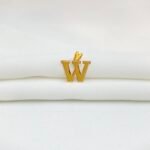 تعليقه حرف W ذهب عيار 18 الوزن 0.26 جرام