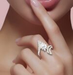 ⁦خاتم ذهب عيار 18 وزن 1.90 جرام لمسة راقية تناسب كل المناسبات⁩ - الصورة ⁦2⁩