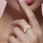 ⁦خاتم ذهب عيار 18 الوزن 2.95 جرام⁩ - الصورة ⁦2⁩