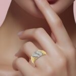 ⁦خاتم ذهب عيار 18 وزن 2.50 جرام قطعة أنيقة تناسب الإهداء الراقي⁩ - الصورة ⁦2⁩