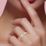 ⁦خاتم ذهب عيار 18 الوزن 0.90 جرام⁩ - الصورة ⁦2⁩