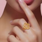 ⁦خاتم ذهب عيار 21 الوزن 1.96 جرام⁩ - الصورة ⁦2⁩