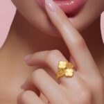 ⁦خاتم ذهب عيار 21 وزن 1.55 جرام تصميم أنثوي يمنحك إطلالة رائعة⁩ - الصورة ⁦2⁩