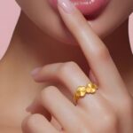 ⁦خاتم ذهب عيار 21 الوزن 1.28 جرام⁩ - الصورة ⁦2⁩