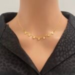 عقد ذهب عيار 21 الوزن 2.40 جرام