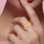 ⁦خاتم ذهب عيار 21 الوزن 1.55 جرام⁩ - الصورة ⁦2⁩