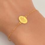 ⁦اسواره ذهب عيار 21 الوزن 0.55 جرام⁩ - الصورة ⁦2⁩