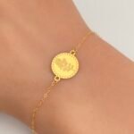 ⁦‎اسواره ذهب عيار 21 الوزن 0.59 جرام⁩ - الصورة ⁦3⁩