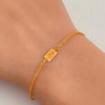 ⁦‎اسواره ذهب عيار 21 الوزن 0.64 جرام⁩ - الصورة ⁦3⁩