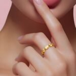 ⁦خاتم ذهب عيار 21 الوزن 0.64 جرام⁩ - الصورة ⁦2⁩