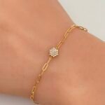 ⁦اسواره ذهب عيار 18 الوزن 0.84 جرام⁩ - الصورة ⁦2⁩