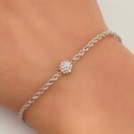 ⁦اسواره ذهب عيار 18 الوزن 0.96 جرام⁩ - الصورة ⁦2⁩