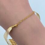 ⁦اسواره وخاتم ذهب عيار 21 الوزن 10.94 جرام⁩ - الصورة ⁦2⁩