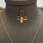 ⁦نصف طقم ذهب عيار 21 الوزن 2.65 جرام⁩ - الصورة ⁦3⁩