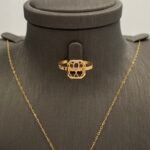 ⁦نصف طقم ذهب عيار 21 الوزن 4.15 جرام⁩ - الصورة ⁦3⁩