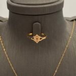 ⁦نصف طقم ذهب عيار 21 الوزن 2.96 جرام⁩ - الصورة ⁦3⁩