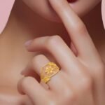 ⁦خاتم ذهب عيار 21⁩ - الصورة ⁦2⁩