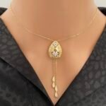 عقد ذهب عيار 18 الوزن 7.07 جرام