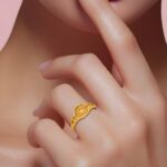 ⁦خاتم ذهب عيار 21 قطعة أنيقة تضيف لمظهرك لمسة ساحرة⁩ - الصورة ⁦2⁩
