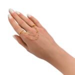 كف هيفاء ذهب عيار 21 الوزن 1.73 جرام