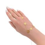 كف ذهب عيار 18 الوزن 0.96 جرام