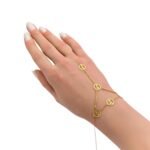 كف ذهب عيار 18 الوزن 0.93 جرام