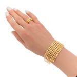 اسواره وخاتم ذهب عيار 21 الوزن 13.37 جرام