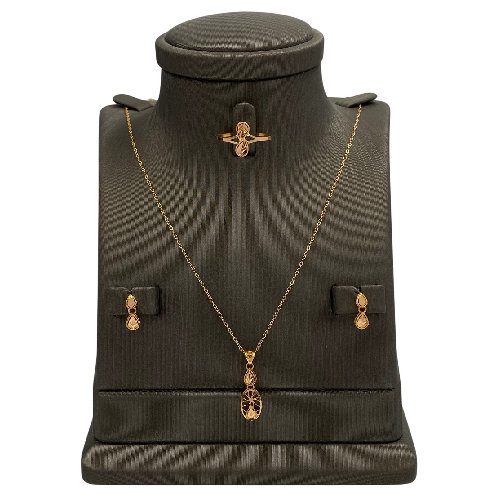 photoroom_20260214_205458 نصف طقم ذهب عيار 21 الوزن 3.02 جرام - الصورة 1