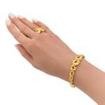 اسواره وخاتم ذهب عيار 21 الوزن 10.68 جرام