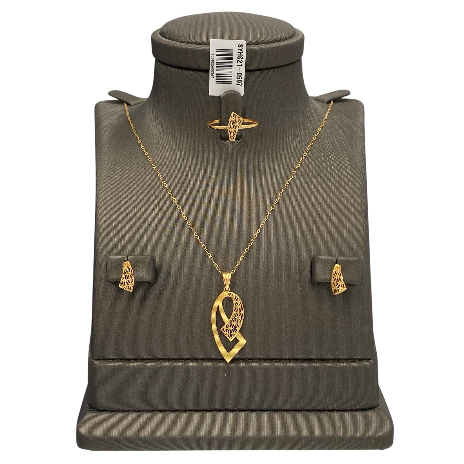 photoroom_20260216_192205.jpeg نصف طقم ذهب عيار 21 الوزن 3.80 جرام - الصورة 1