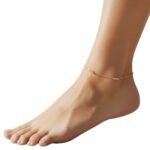 خلخال ذهب عيار 21 الوزن 1.48 جرام