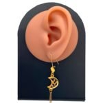 حلق ذهب عيار 21 الوزن 1.76 جرام