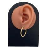 حلق ذهب عيار 21 الوزن 1.20 جرام