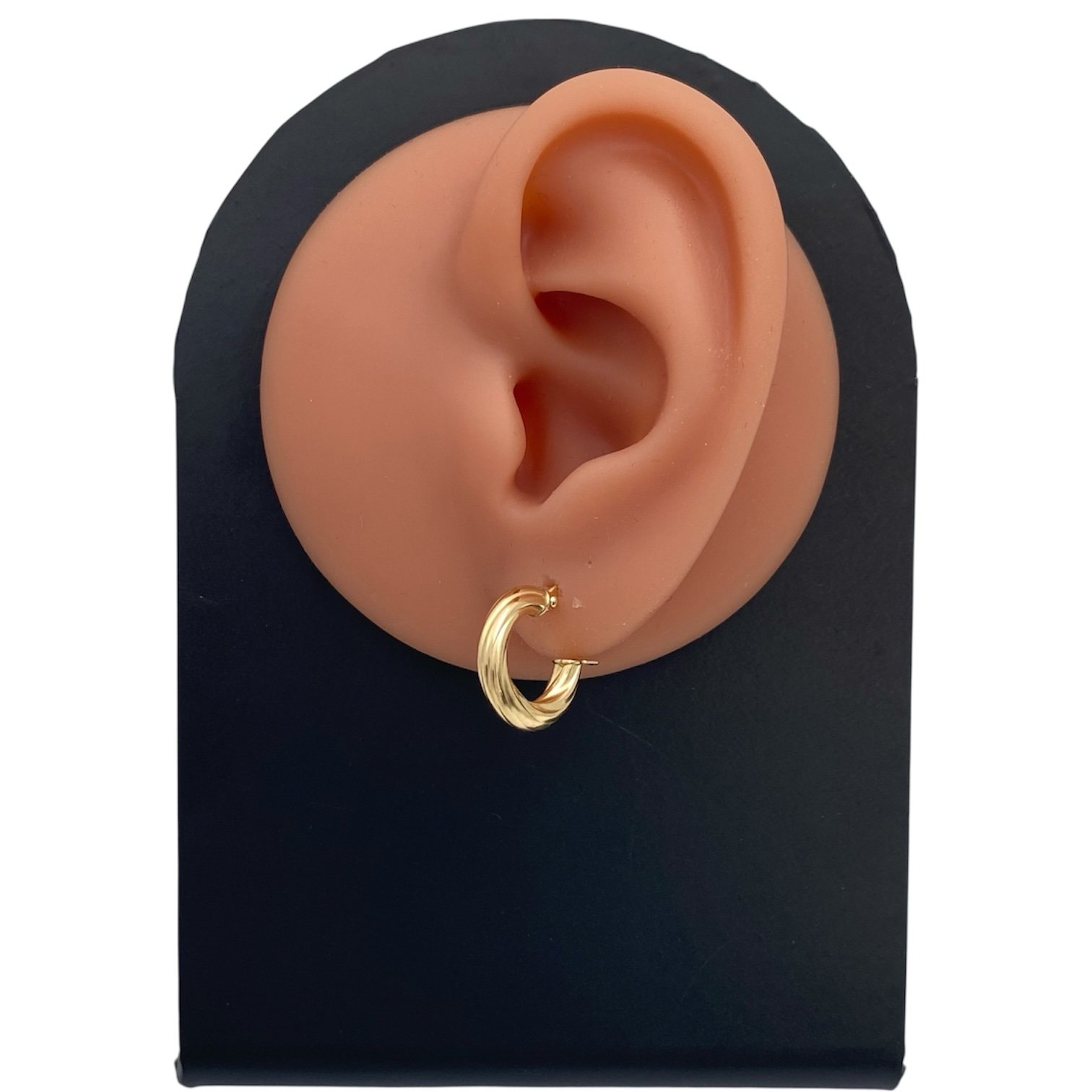 photoroom_20260223_212927 حلق ذهب عيار 18 الوزن 1.19 جرام - الصورة 1