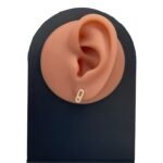 حلق ذهب عيار 21 الوزن 0.60 جرام