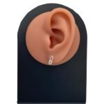 حلق ذهب عيار 21 الوزن 0.60 جرام