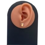 حلق ذهب عيار 21 الوزن 0.83 جرام