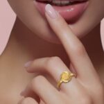 ⁦خاتم ذهب عيار 21 وزن 0.68 جرام قطعة أنيقة لمحبات الذوق الهادئ⁩ - الصورة ⁦2⁩