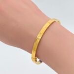 ⁦اسواره ذهب عيار 21 الوزن 7.40 جرام⁩ - الصورة ⁦3⁩